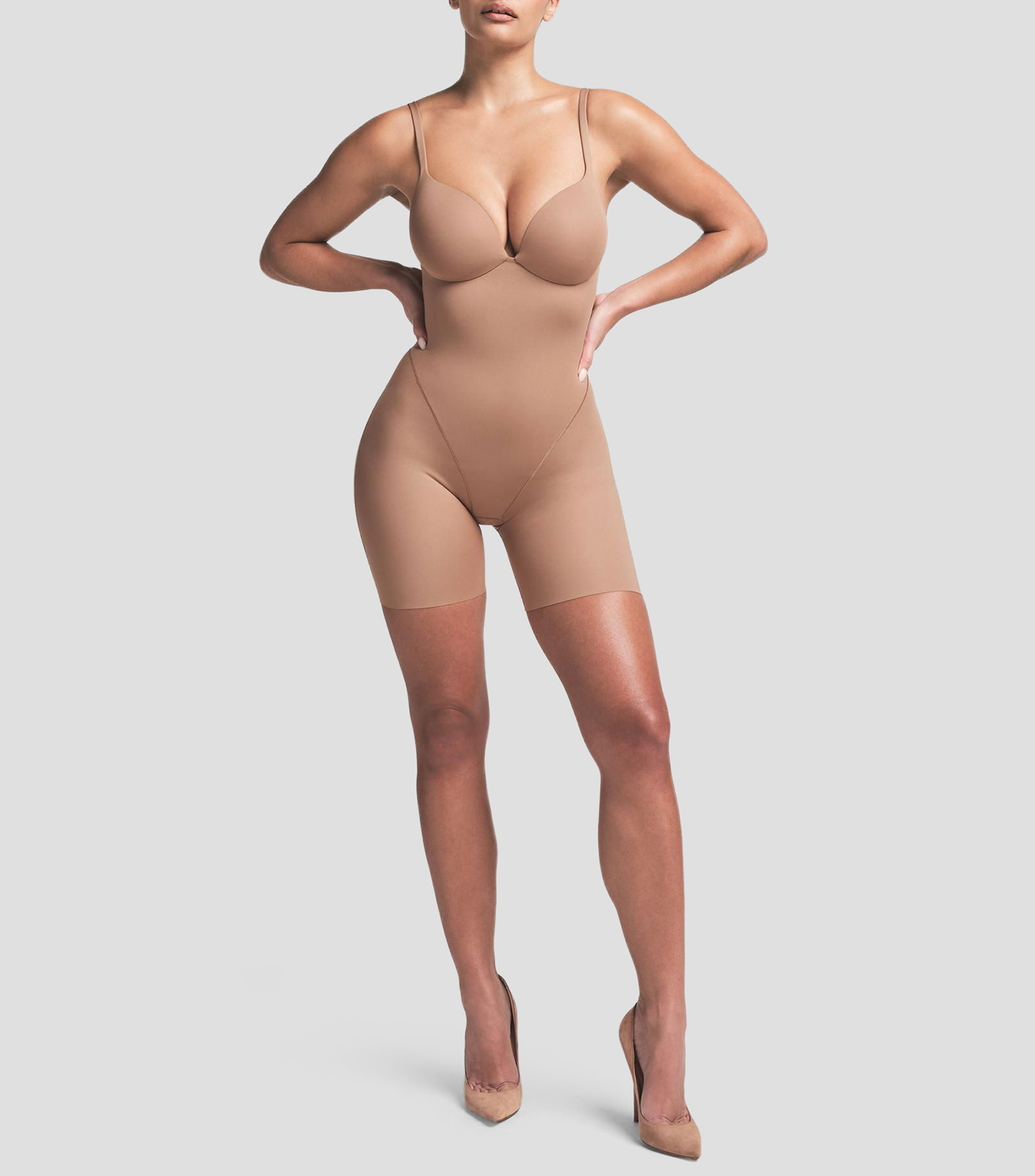 Body cuello V sin mangas Mujer